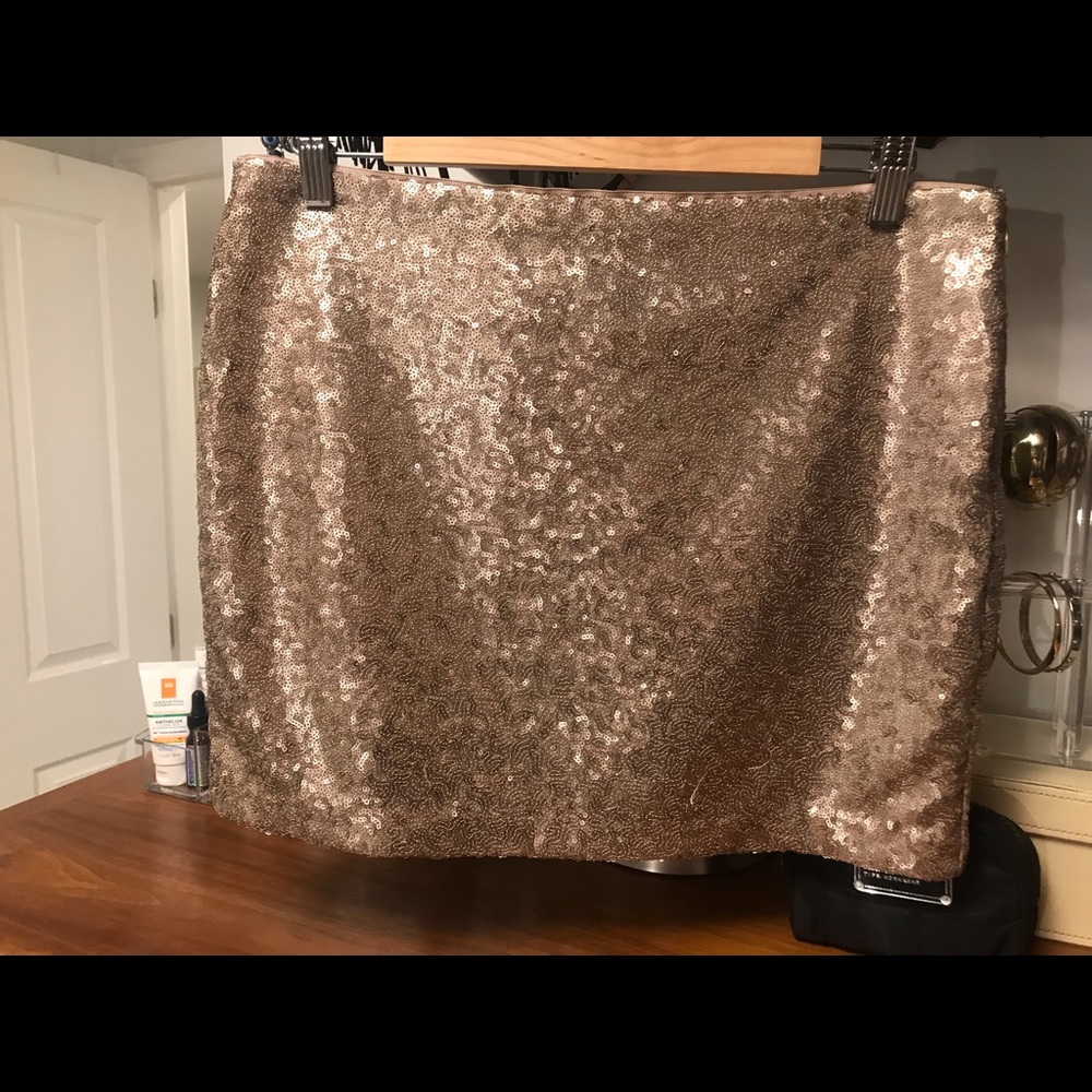 Mini gold sequin GAP skirt - never worn! $28